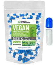 XPRS Nutra Size 0 empty capsules pack front, vegan shells ideal for precise DIY filling