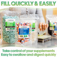 XPRS Nutra size 00 capsules bulk 5000 count for cost-efficient DIY projects