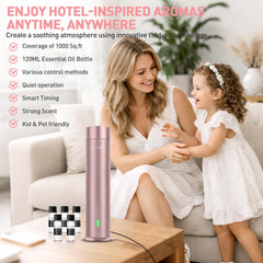 XspideM diffuser remote-control operation for convenient scent management.