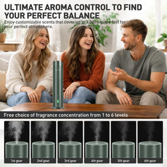 XspideM diffuser covers up to 1,000 sq ft for open spaces with consistent scent