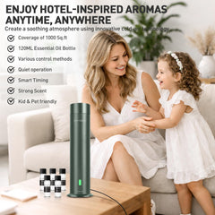 XspideM diffuser remote control enables convenient scheduling for daily relaxation