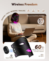 XSSNVV led mask blue light 460nm for pore care at home