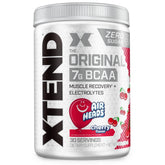 Xtend Original BCaa powder bottle emphasizing a sugar-free intra-workout option for hydration