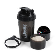 XTKS Shaker Bottle Pure Black cap close for spill-free workouts