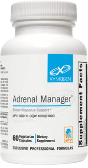 XYMOGEN Adrenal Manager bottle pour supports daily energy during stress