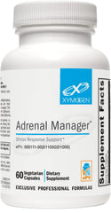 XYMOGEN Adrenal Manager bottle pour supports daily energy during stress