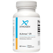 XYMOGEN ALAmax CR bottle front showing 600 mg alpha-lipoic acid for antioxidant support