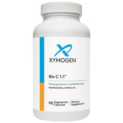 XYMOGEN Bio C 1:1 bottle front showing high-potency vitamin C formula for daily use
