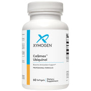 XYMOGEN CoQmax 200mg softgel bottle for daily antioxidant support.