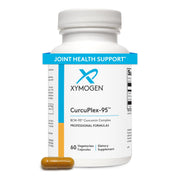 Xymogen CurcuPlex-95 bottle front with capsules for daily brain support.