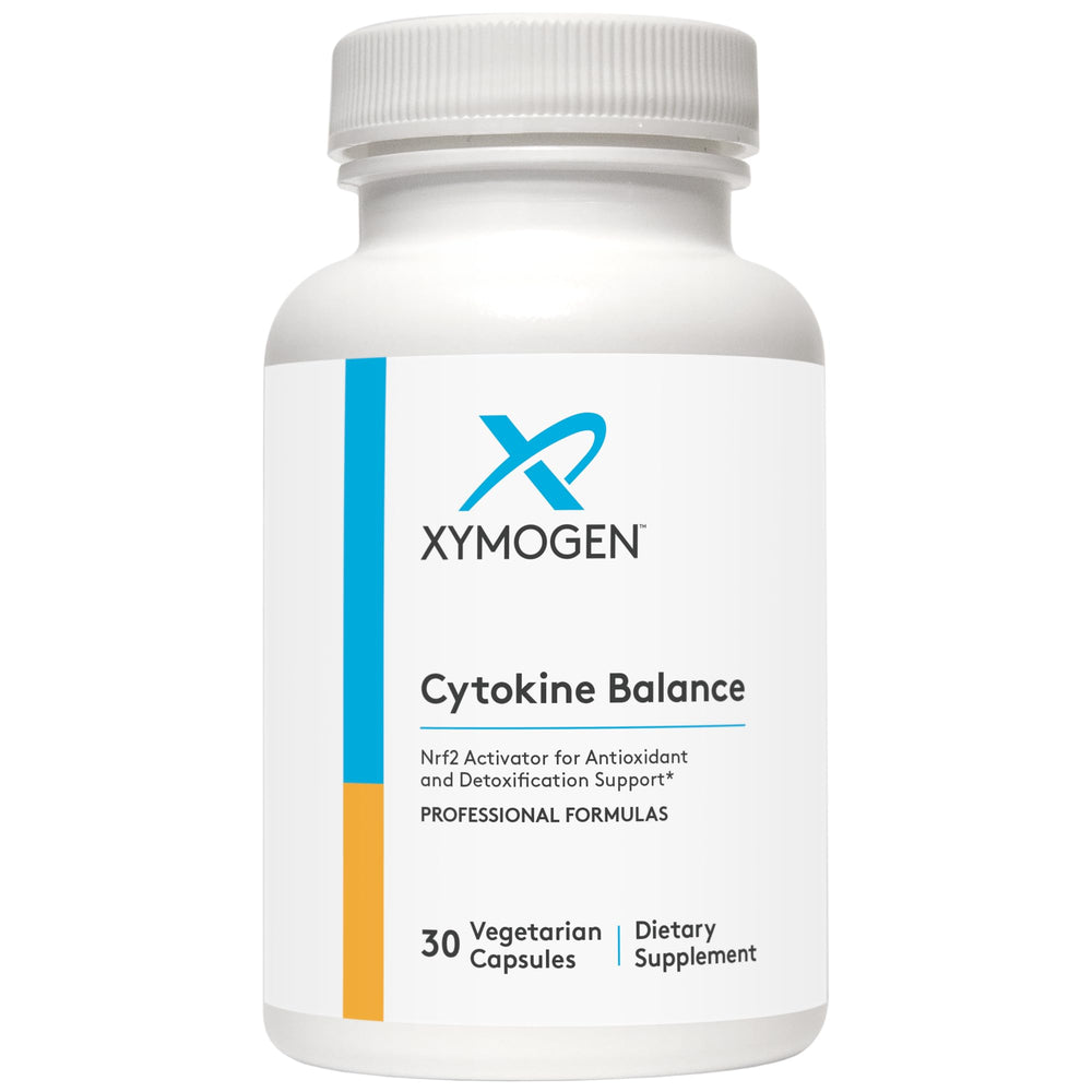 XYMOGEN Cytokine Balance bottle with capsules for daily antioxidant support