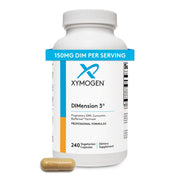 XYMOGEN Dimension 3 bottle cap highlights easy daily dosing for hormonal balance