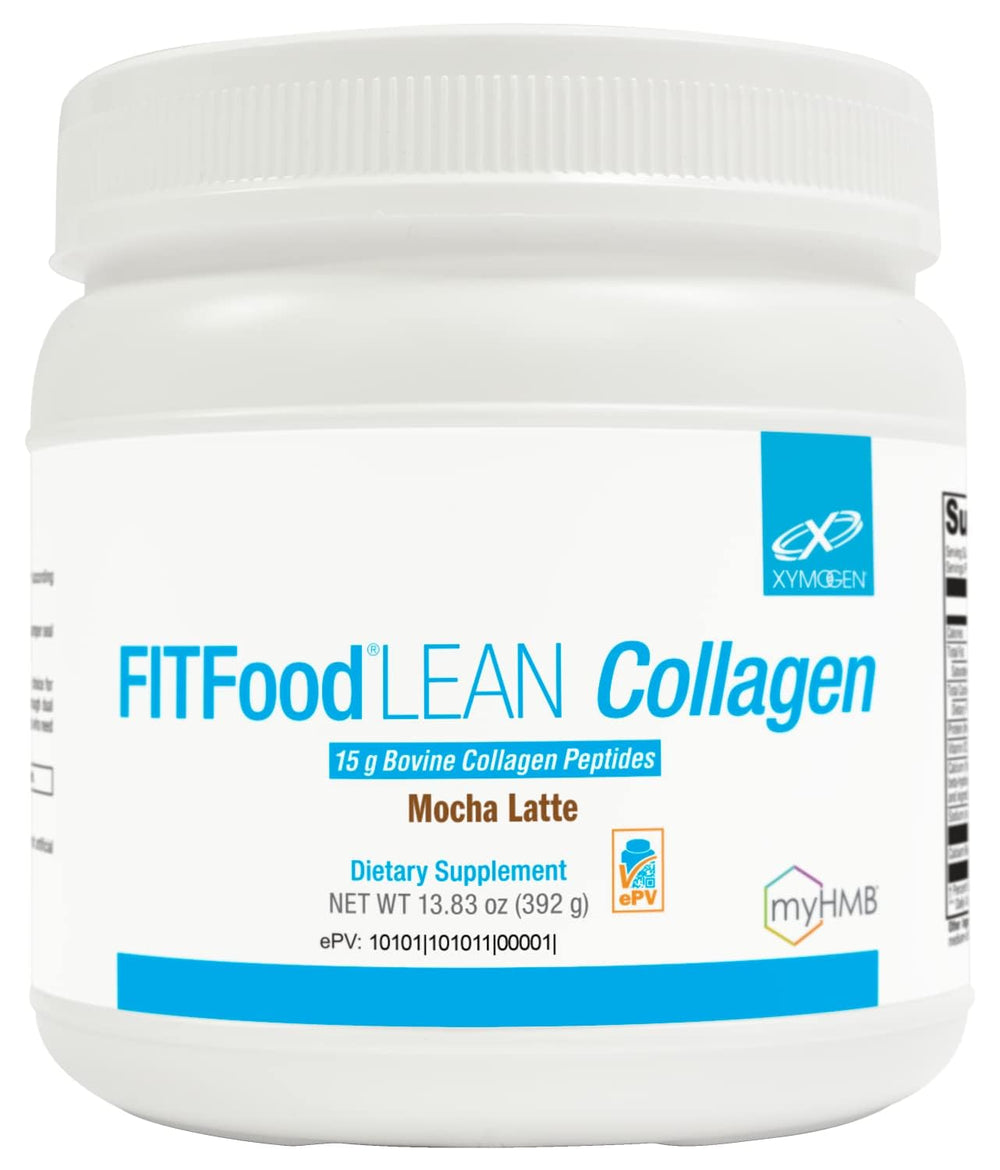 XYMOGEN FIT Food Lean Collagen bottle ready for post-workout shake