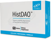 XYMOGEN HistDAO tablet close-up showing 20,000 HDU for histamine support