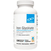 XYMOGEN Iron Glycinate bottle front showing high absorption support.