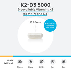 XYMOGEN K2-D3 MK7 closeup demonstrates the bioactive blend for better absorption.