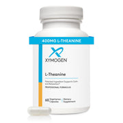 XYMOGEN L-Theanine bottle front promotes calm and focus without drowsiness.
