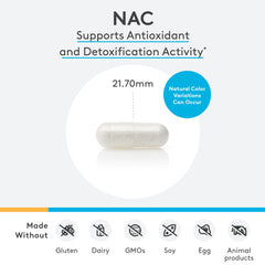 XYMOGEN N-Acetyl-Cysteine 600mg label design highlighting quality.