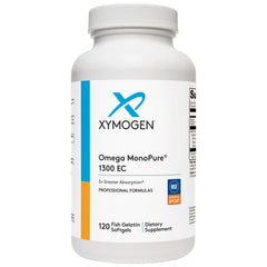 Xymogen Omega MonoPure 1300 EC softgels for heart and cognitive support with enhanced absorption
