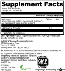 Close-up of OptiMag Neuro capsules highlighting bioavailable magnesium.