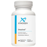 XYMOGEN Oraxinol bottle front showing antioxidant-rich formula for daily support