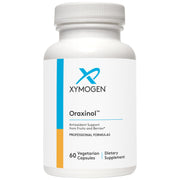 XYMOGEN Oraxinol bottle front showing antioxidant-rich formula for daily support