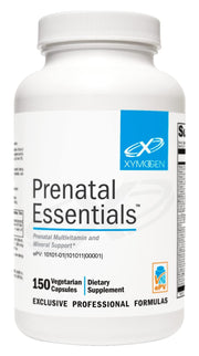 XYMOGEN Prenatal Essentials bottle front highlighting gentle absorption