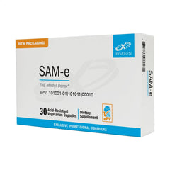 XYMOGEN SAM-e bottle with capsules supporting liver health and methylation