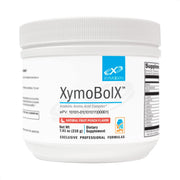 XymoBolX bottle on the counter ready to mix for post-workout recovery