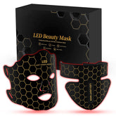 Yahi red light photon facial mask with remote control for convenient at-home sessions.