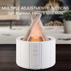 Yaledi Campfire Flame Diffuser remote control usage from a distance