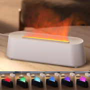 Yaledi fireplace diffuser with flame light enhances room ambiance
