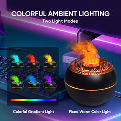 Yaledi Volcano Fire Diffuser shows seven colors for ambient lighting and relaxation.