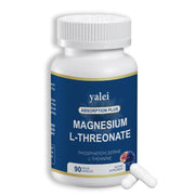 Yalei magnesium L-threonate bottle highlighting high-absorption formula for daily wellness