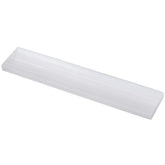 Yalikop selenite plate with polished rectangle edge for crystal charging and decor.