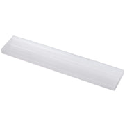 Yalikop selenite plate with polished rectangle edge for crystal charging and decor.