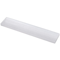 Yalikop selenite plate with polished rectangle edge for crystal charging and decor.