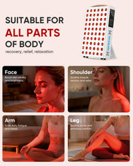 YAMURI panel mounted on wall for targeted light therapy