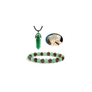 YANCHUN Money Bracelet with green jade beads for daily prosperity and confidence