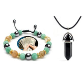 YANCHUN money bracelet with green jade beads showcases wealth appeal for daily wear.