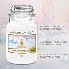 Yankee Candle peppermint candies accent for nostalgic holiday décor.