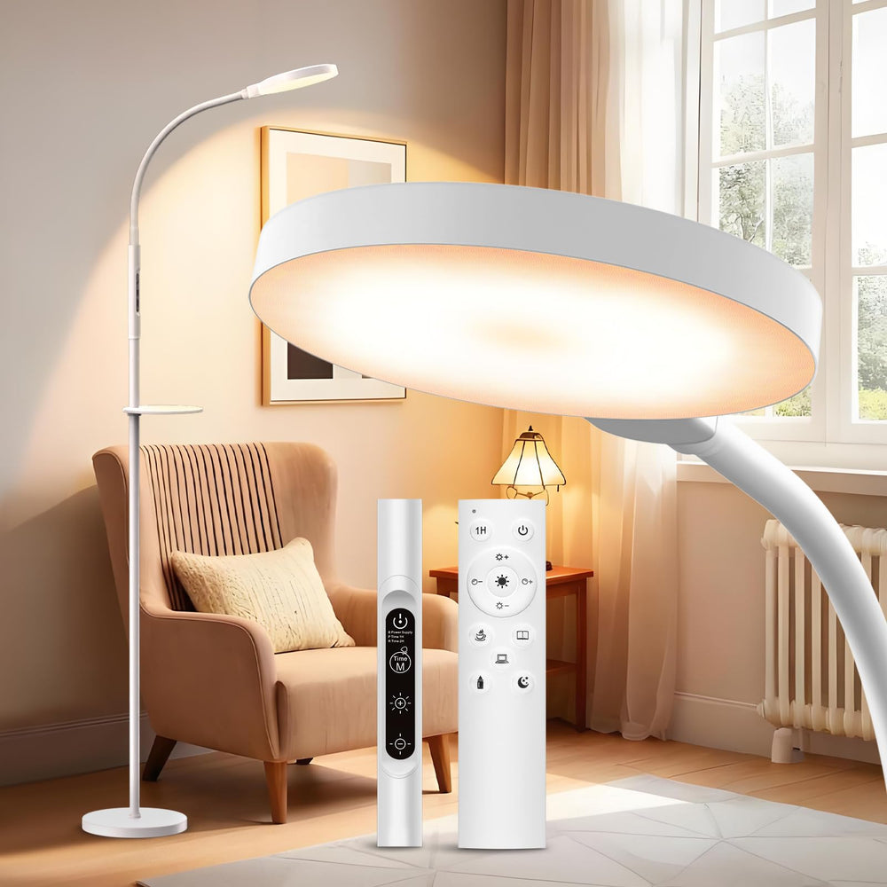 Yarah light therapy lamp floor lamp delivering bright 11,000 lux for energy-rich mornings