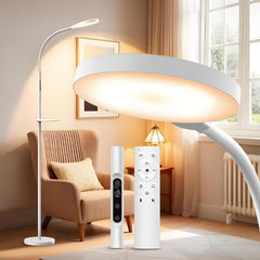Yarah light therapy lamp floor lamp delivering bright 11,000 lux for energy-rich mornings