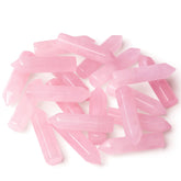 YATOJUZI rose quartz collection showing natural color variation ideal for meditation and mood balance