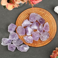Yatojuzi Amethyst rough stone closeup shows natural texture for crystal crafting