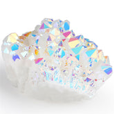 YATOJUZI Angel Aura crystal cluster with rainbow sparkle for energy balance.