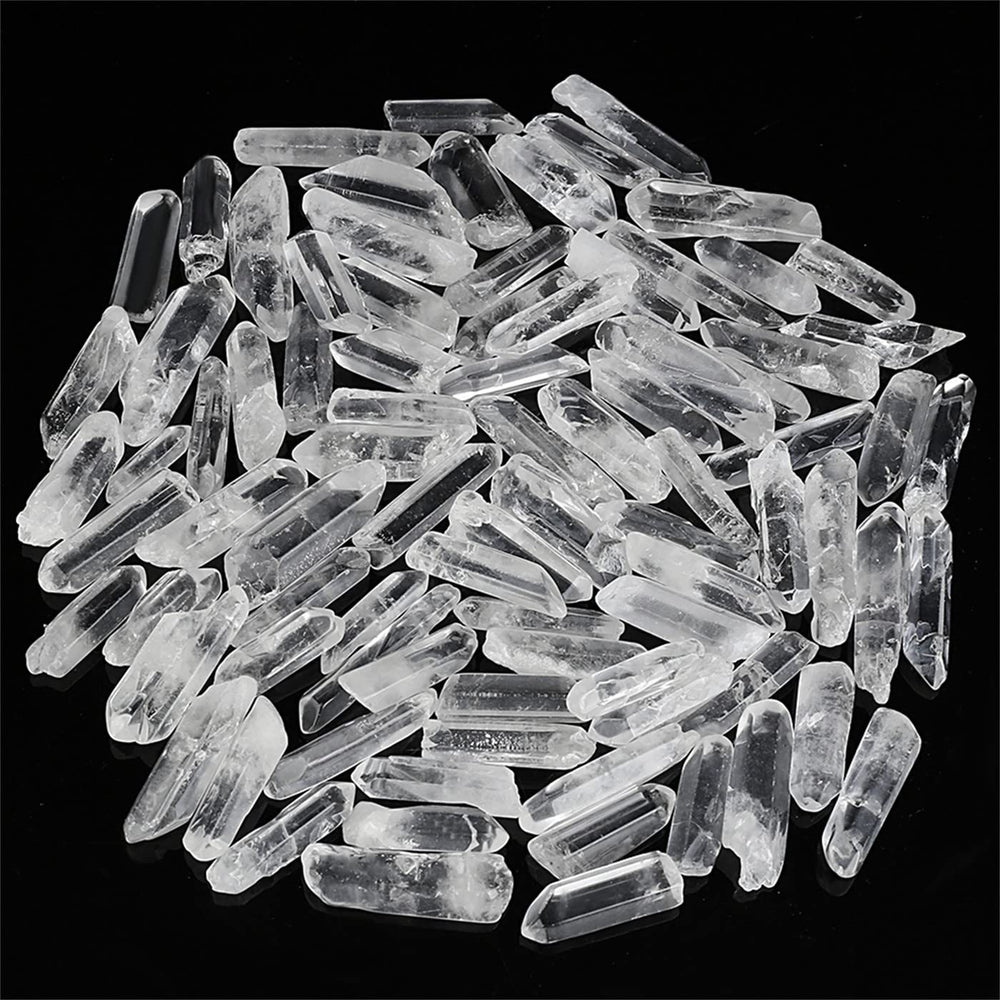 YATOJUZI clear quartz crystal points for meditation and chakra balance.