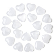 YATOJUZI clear quartz heart crystals in a pocket-size set for calm focus