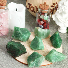 YATOJUZI Green Aventurine crystal bulk pack suitable for decor projects.
