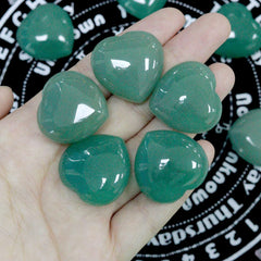 YATOJUZI natural rough green aventurine crystal collection display